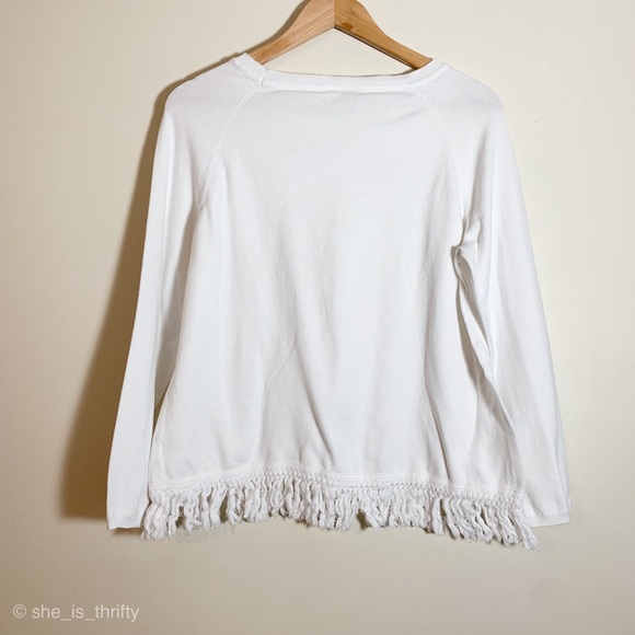 Sail to Sable | white tassel top! - Picture 7 of 7